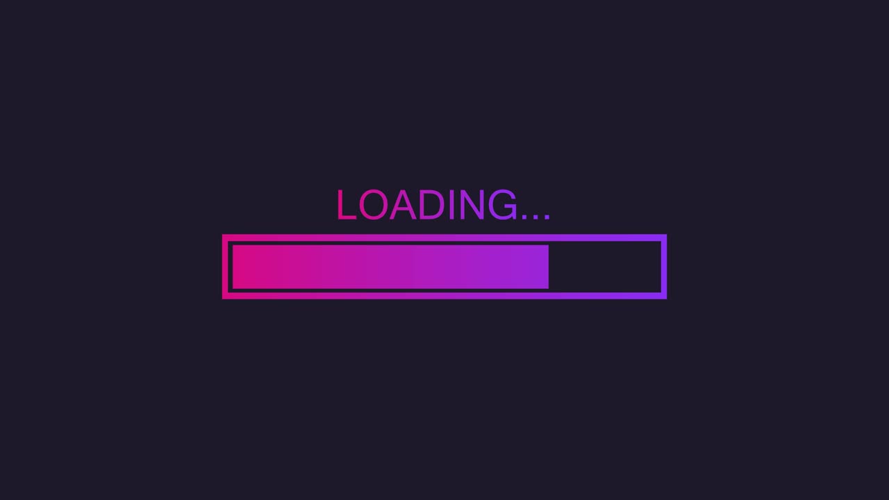 Progress loading bar set. Process indicator. Motion graphics.
