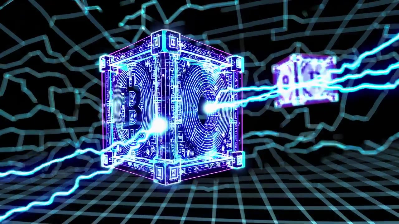 Digital Bitcoin Blocks Connected by Electric Energy in Cyberspace