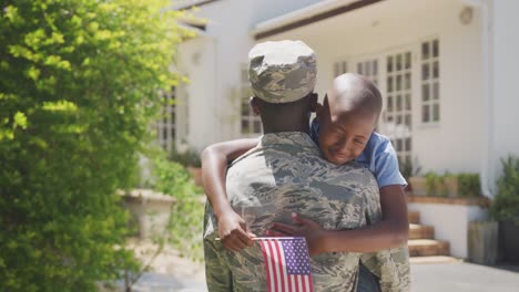 father and son hugging each other