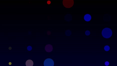 animación abstracta patrón multicolor-4k luz de círculo de led multicolor