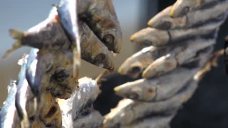 Brocheta-De-Pescado-De-Sardinas-Al-Fuego-A-La-Parrilla-Con-Leña-Ardiendo