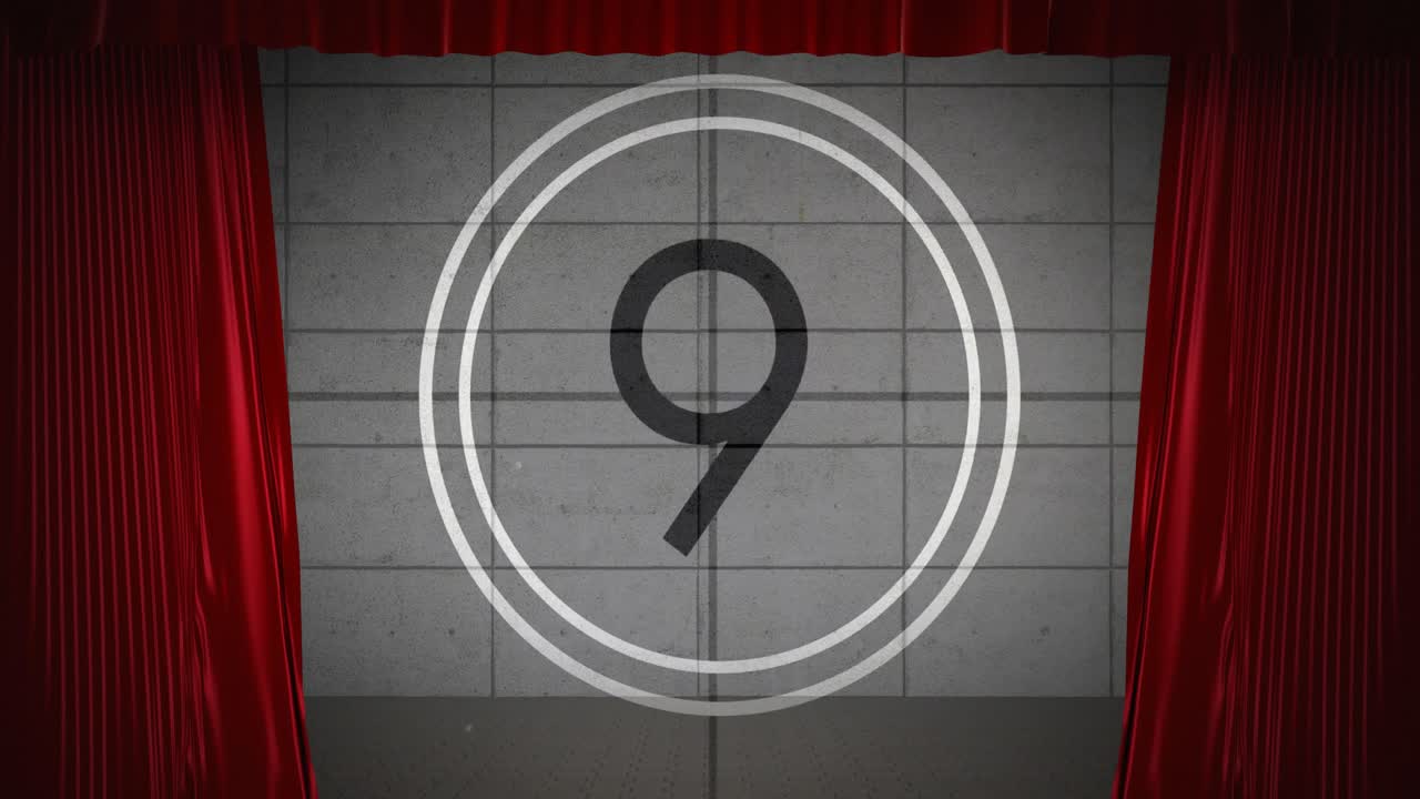 video animado de cuenta atrás en 4k