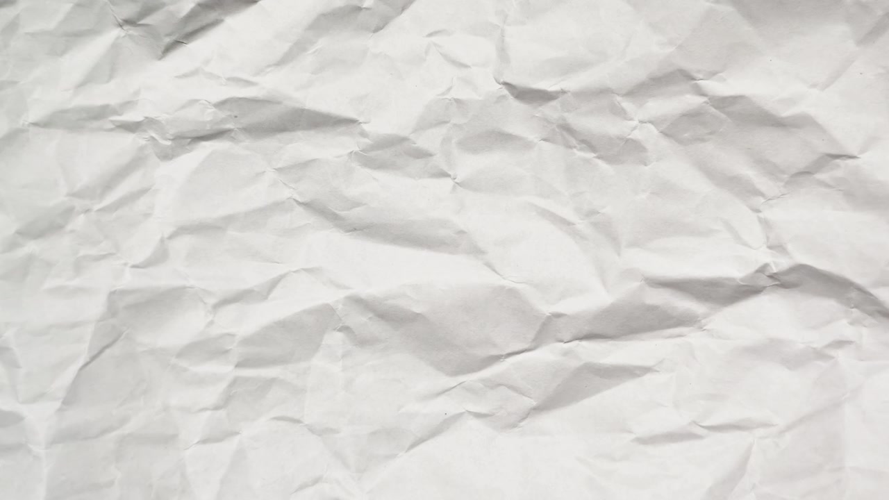Close-up of Crumpled White Paper Texture