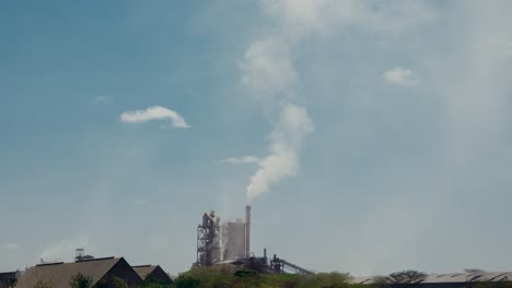 industrial air pollution, smokestack, smoke timelapse