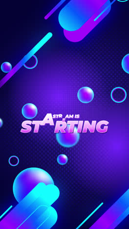 abstract neon stream starting graphic design