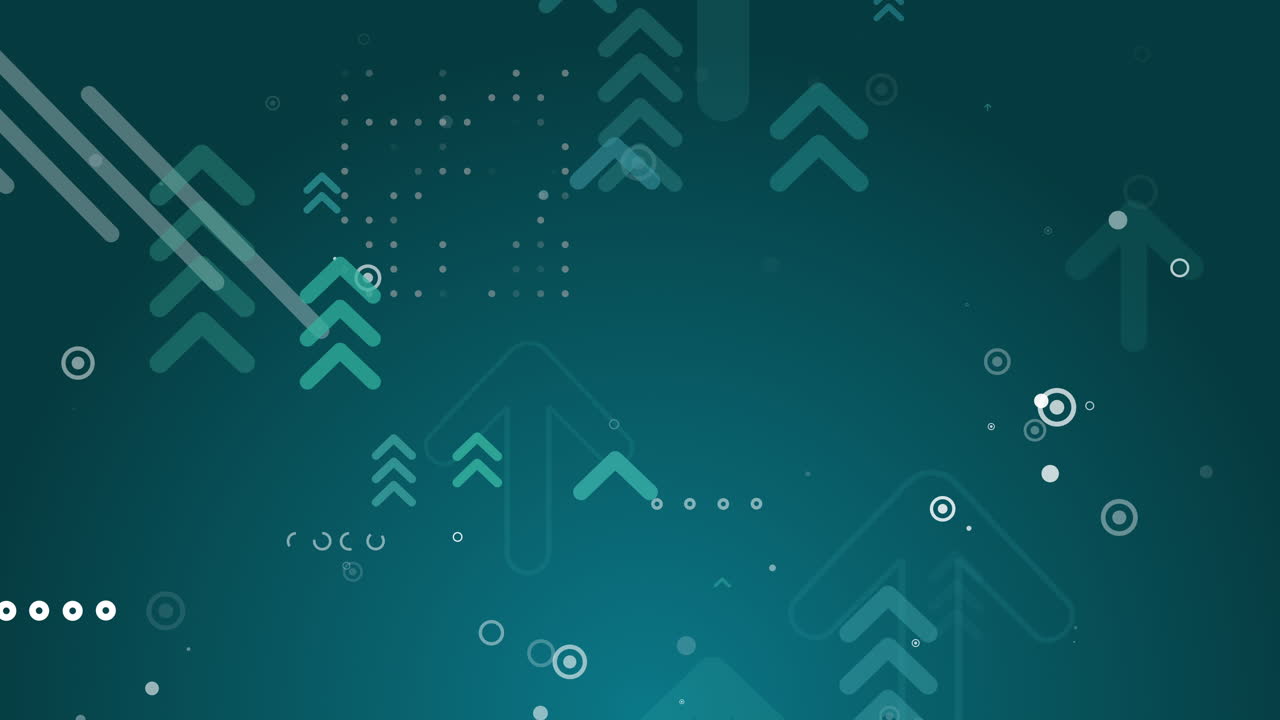 Up trend with arrows on blue background. Stock exchange concept. Uptrend abstract concept. Group of digital arrows and graphic element. Loop.