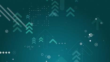 up trend with arrows on blue background. stock exchange concept. uptrend abstract concept. group of digital arrows and graphic element. loop.