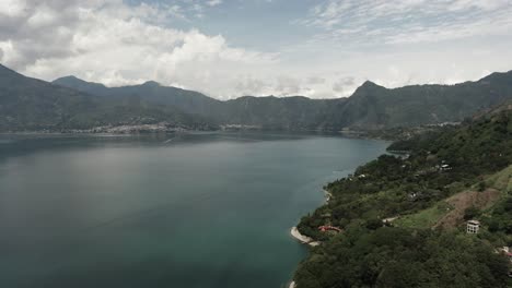 atitlan lake and mountainous landscape, guatemala