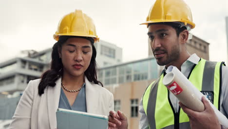 People,-architect-and-tablet-on-rooftop