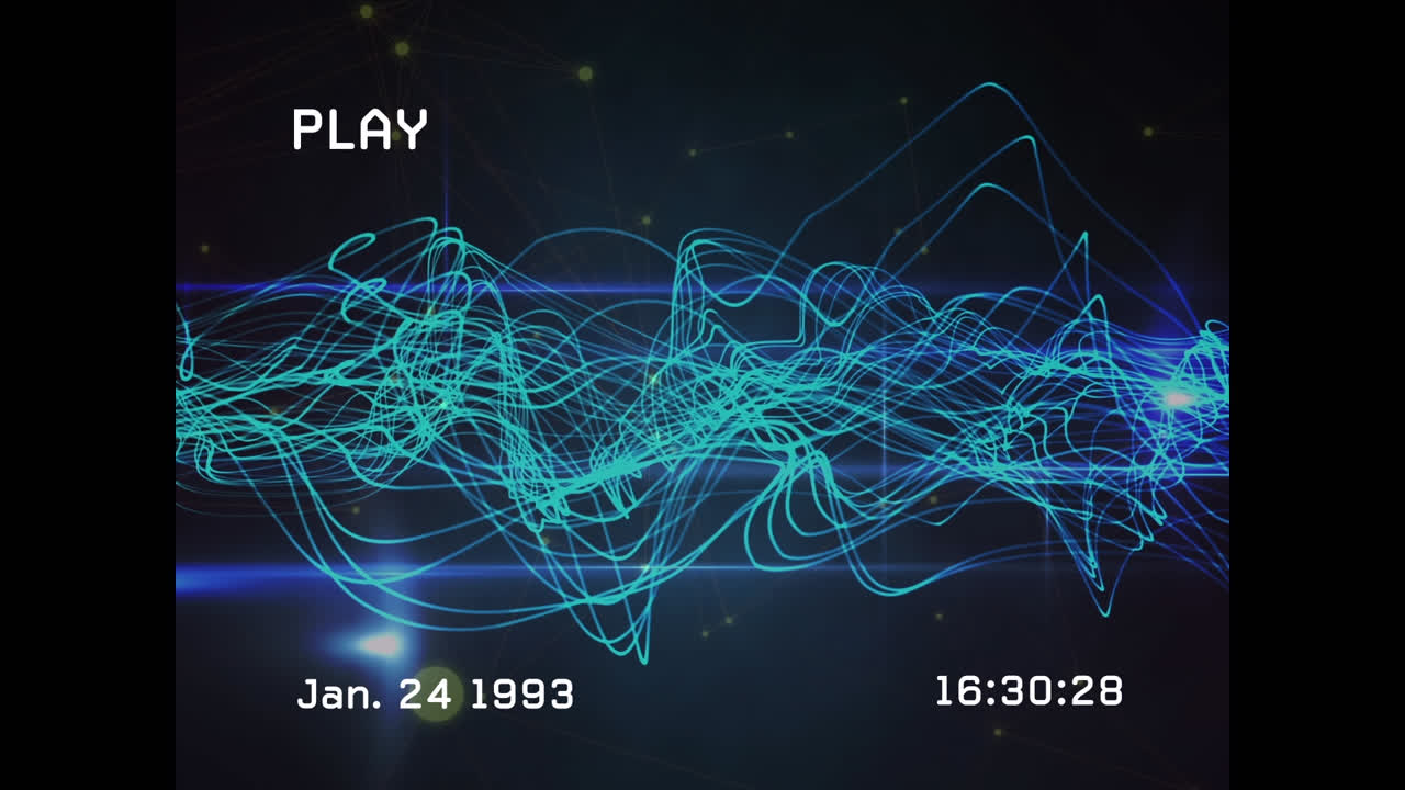 Animation of interference over light trails