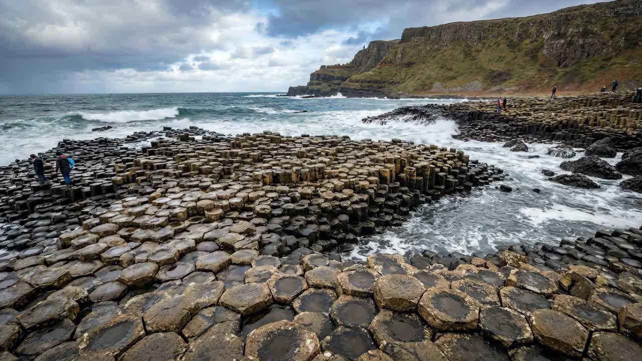 The Giant's Causeway Coastline in Northern Ireland