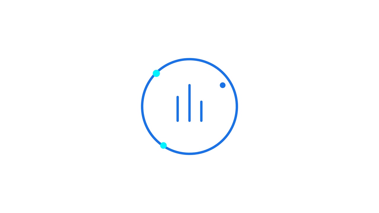 Minimalist Animated Loading Icon with Circular Progress Bar