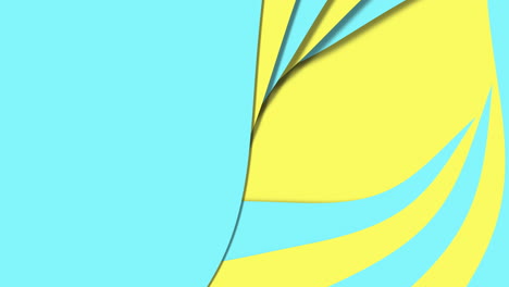 diseño geométrico arte de papel amarillo y azul