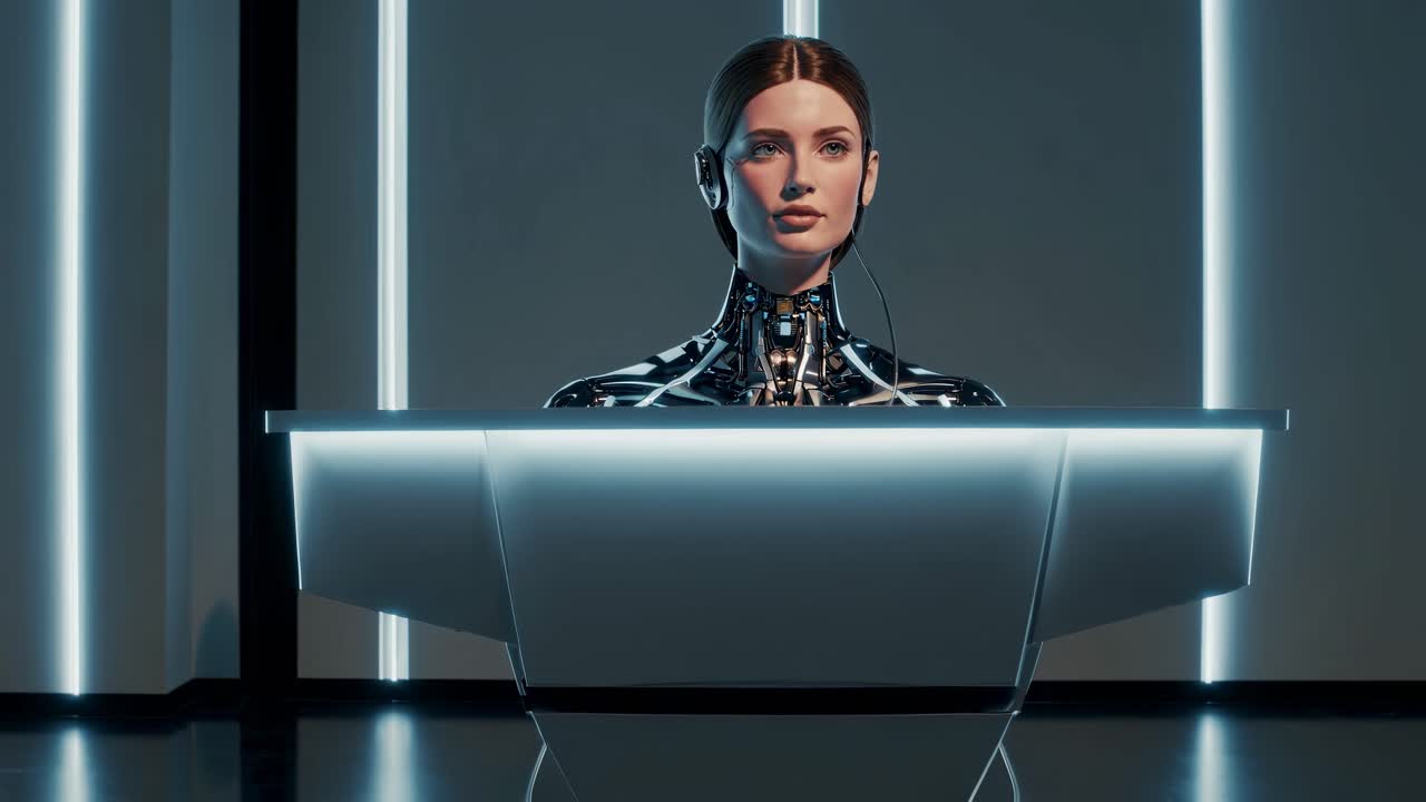 Woman Robot Portrait