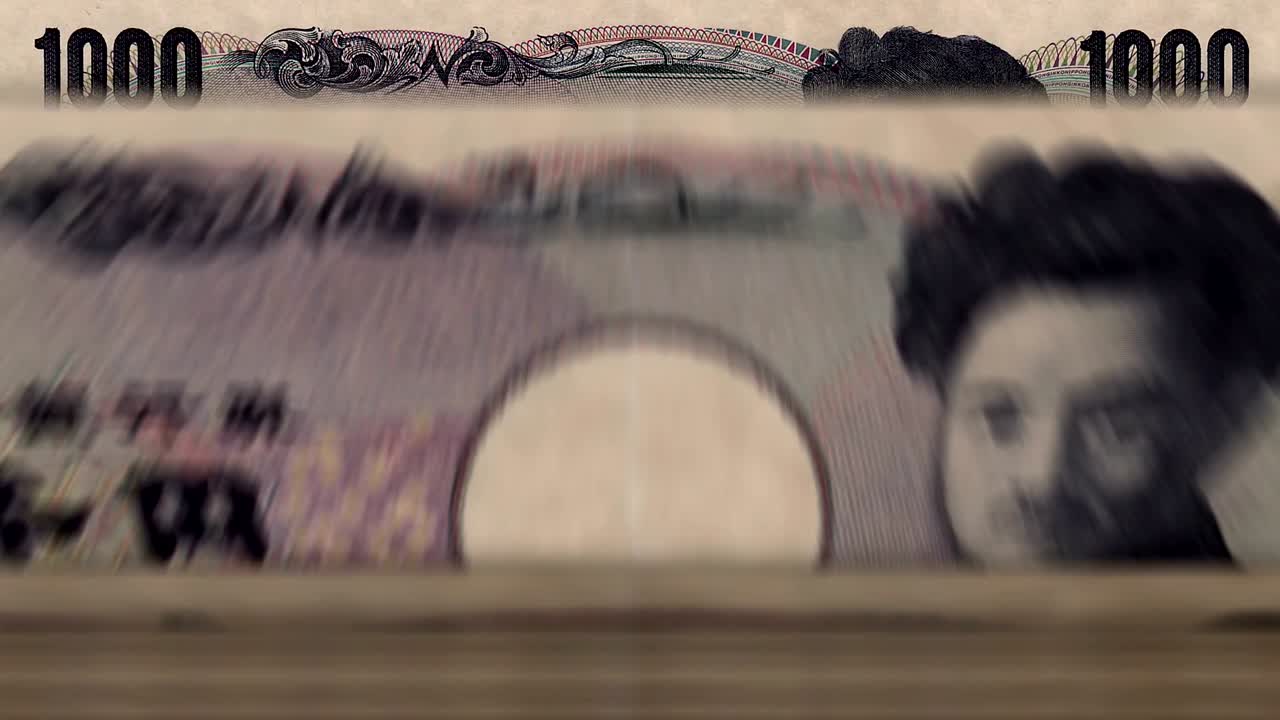 Money counting machine – 1000 Yen