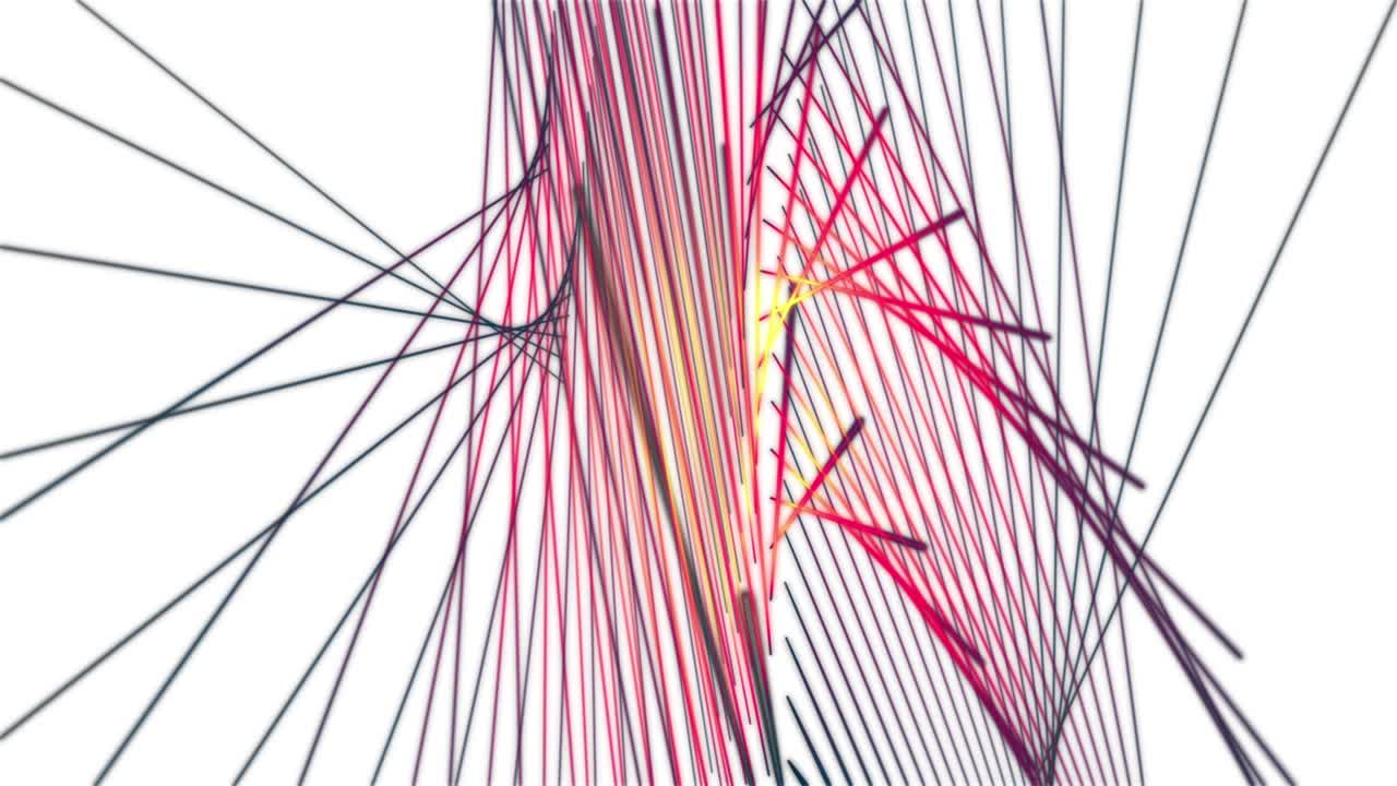 느린 동작에서 줄무 물체와 함께 환상적인 애니메이션, 4096x2304 루프 4k