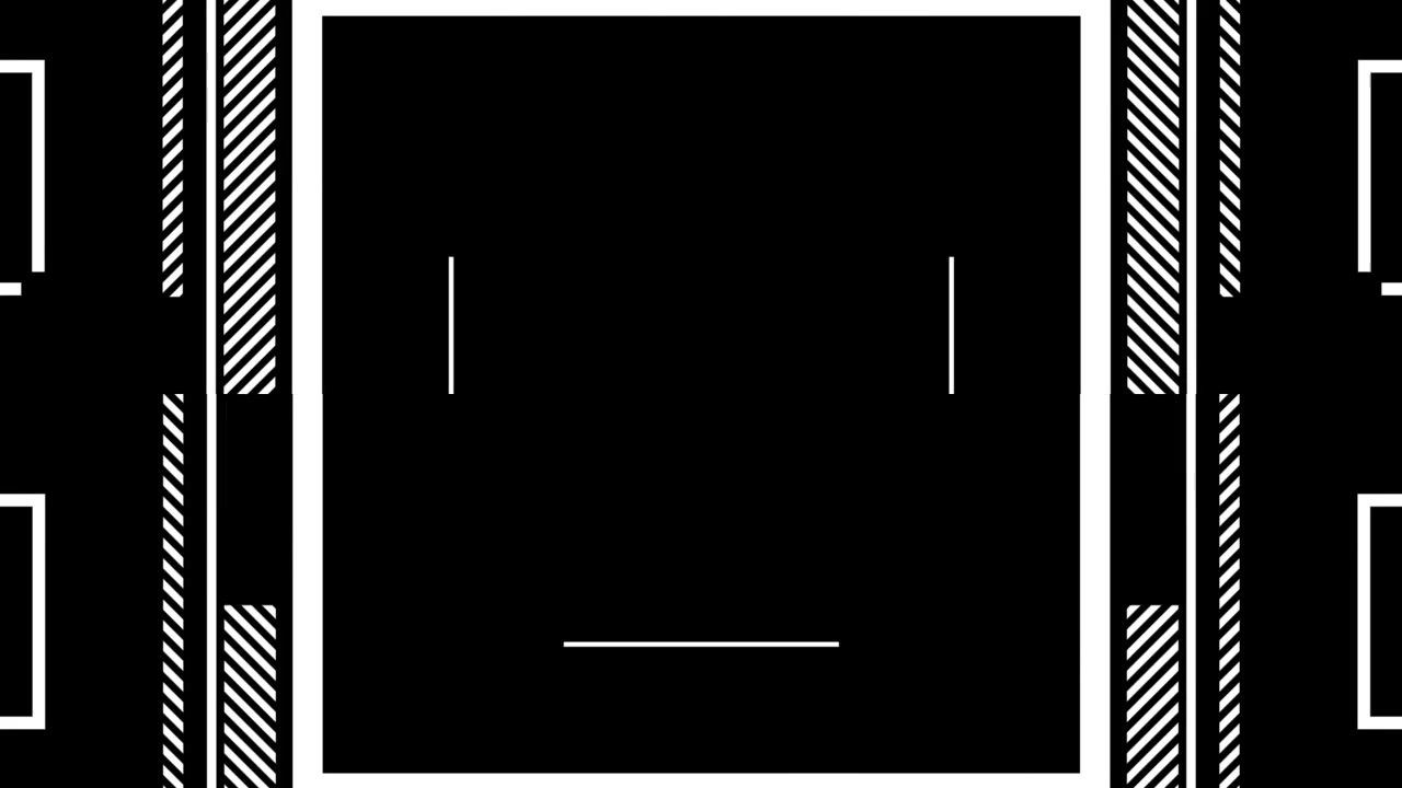 Dynamic Abstract Black and White Geometric Pattern Animation