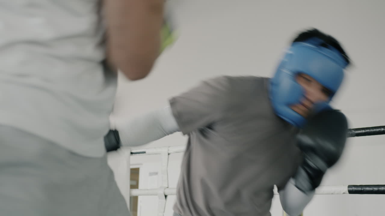 sesión de entrenamiento de boxeo