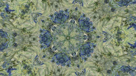 green and blue abstract kaleidoscope