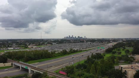 vista aerea de los cementerios en nueva orleans