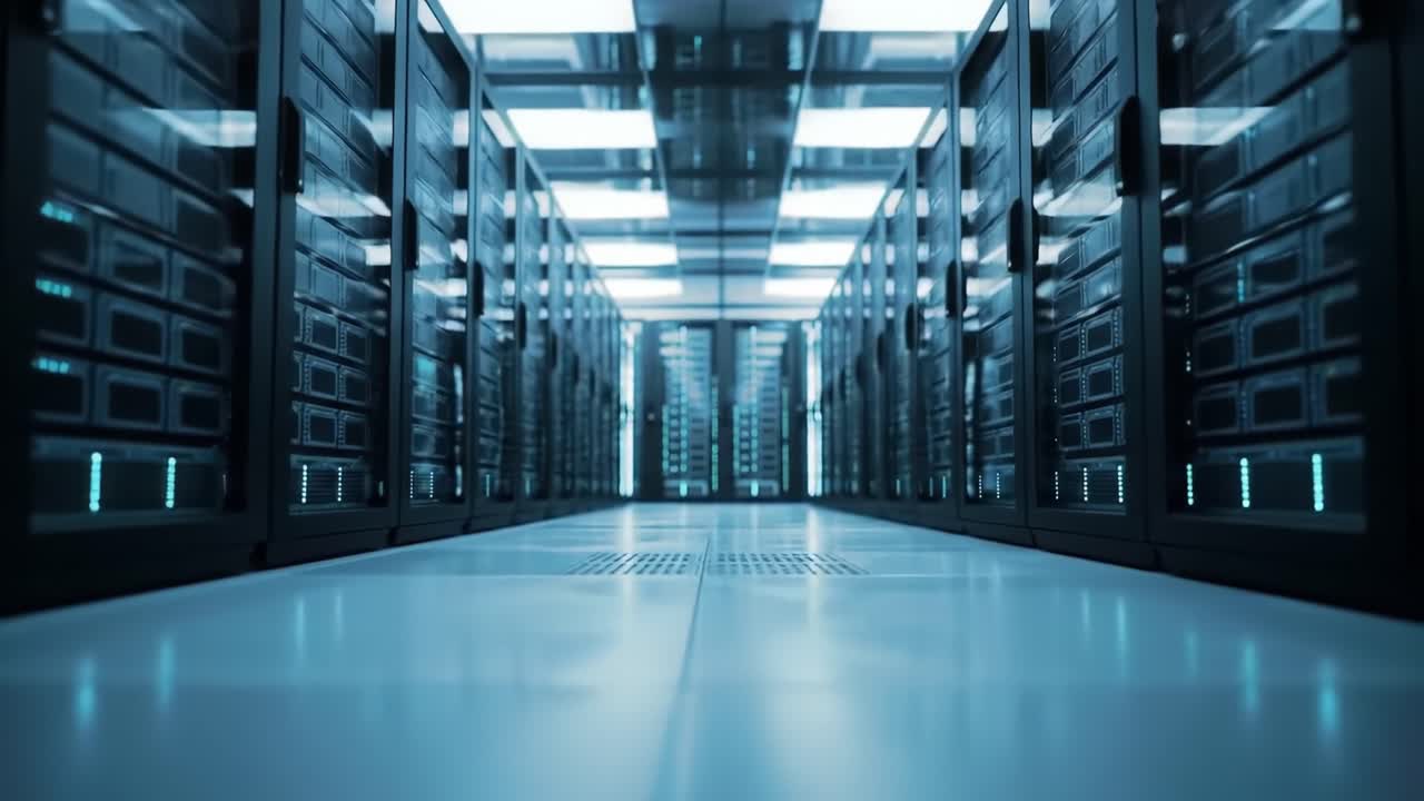 Interno di un moderno centro dati