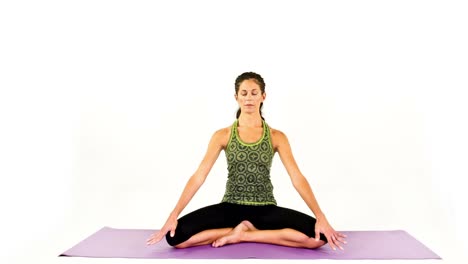 woman doing yoga studio 06