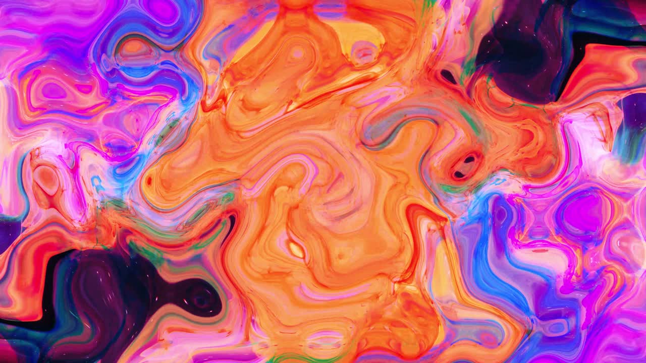 animación de textura líquida de mármol de colores. fondo de movimiento de onda digital de colores.