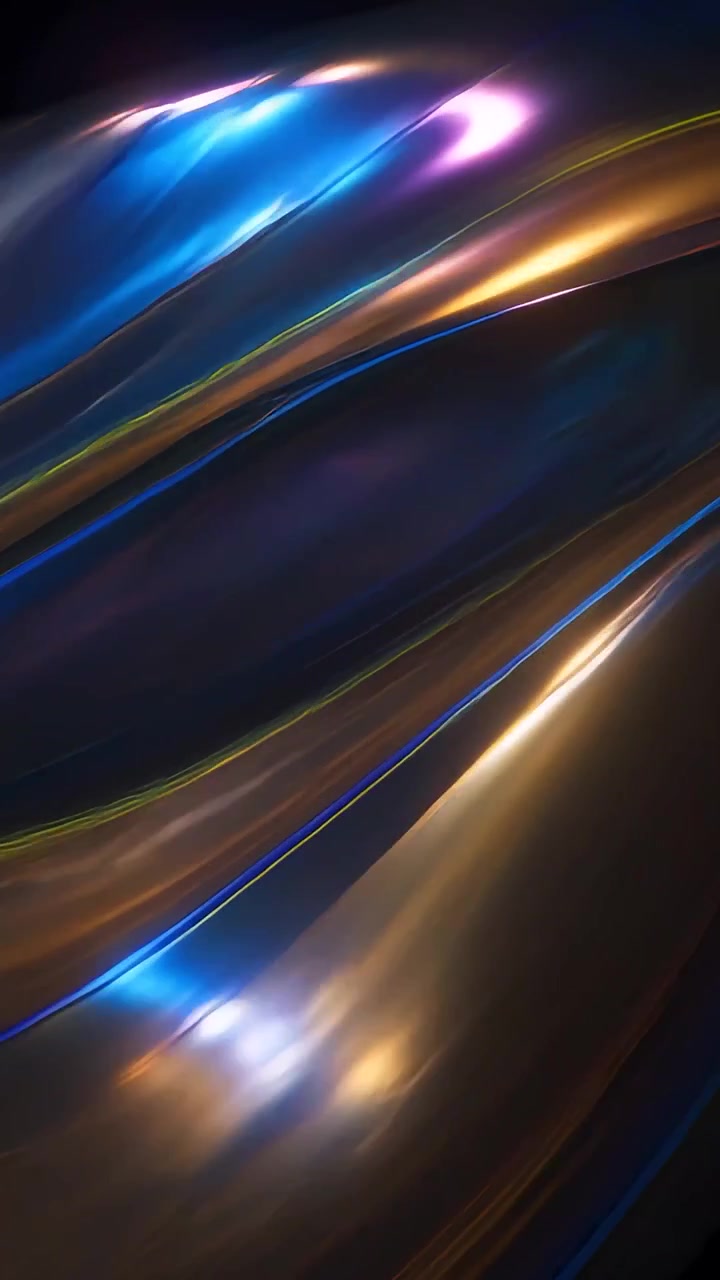 Sfondo di Onde Metalliche Astratte 4K