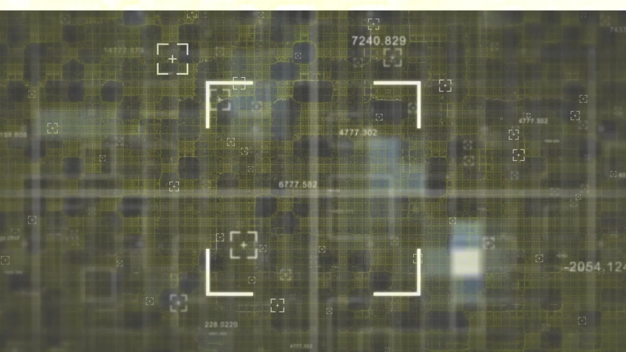 Animation of data processing over shapes