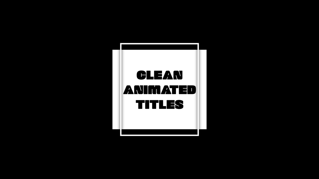 Animated Title 01 / Adobe Premiere Pro 2022 and Above (MOGRT)