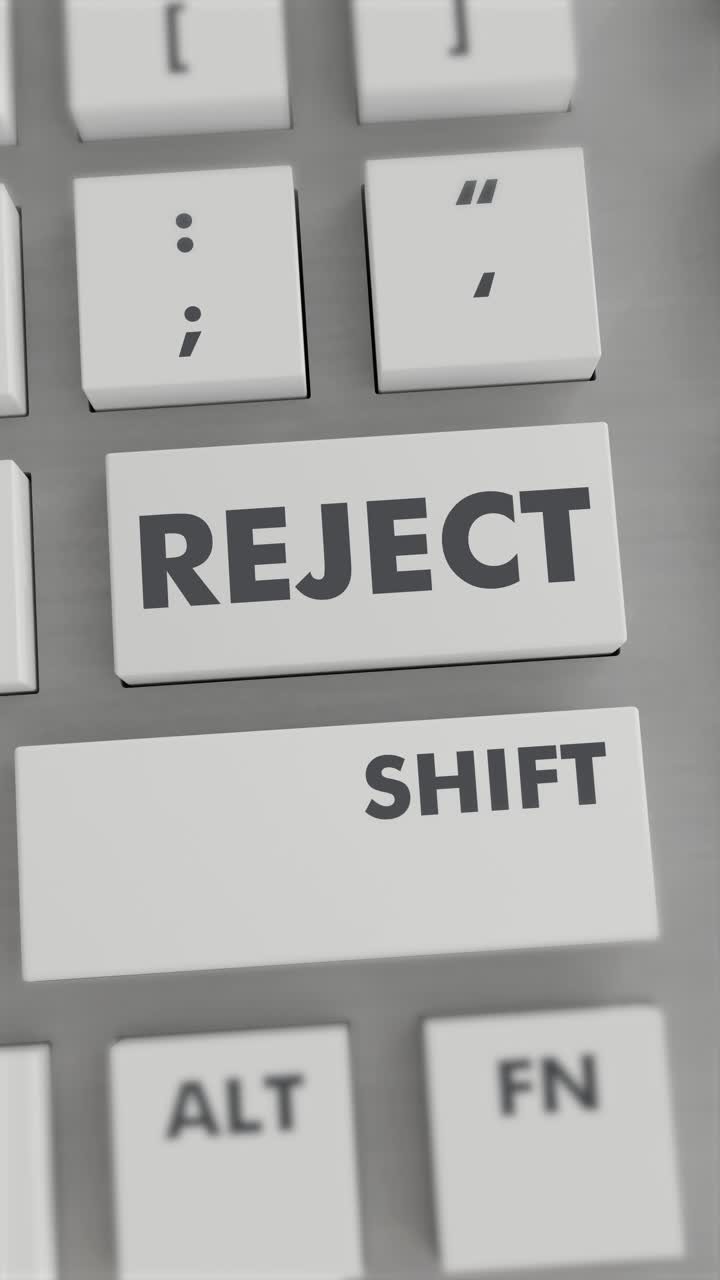 REJECT BUTTON PRESSING ON KEYBOARD Vertical Video