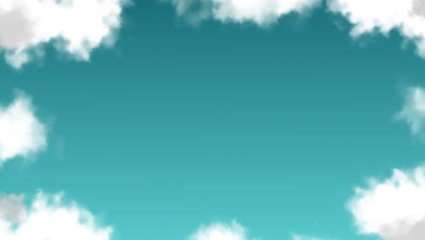 soft and dreamy cloud sky background animation motion graphics visual pattern weather nature colour gradient teal aqua