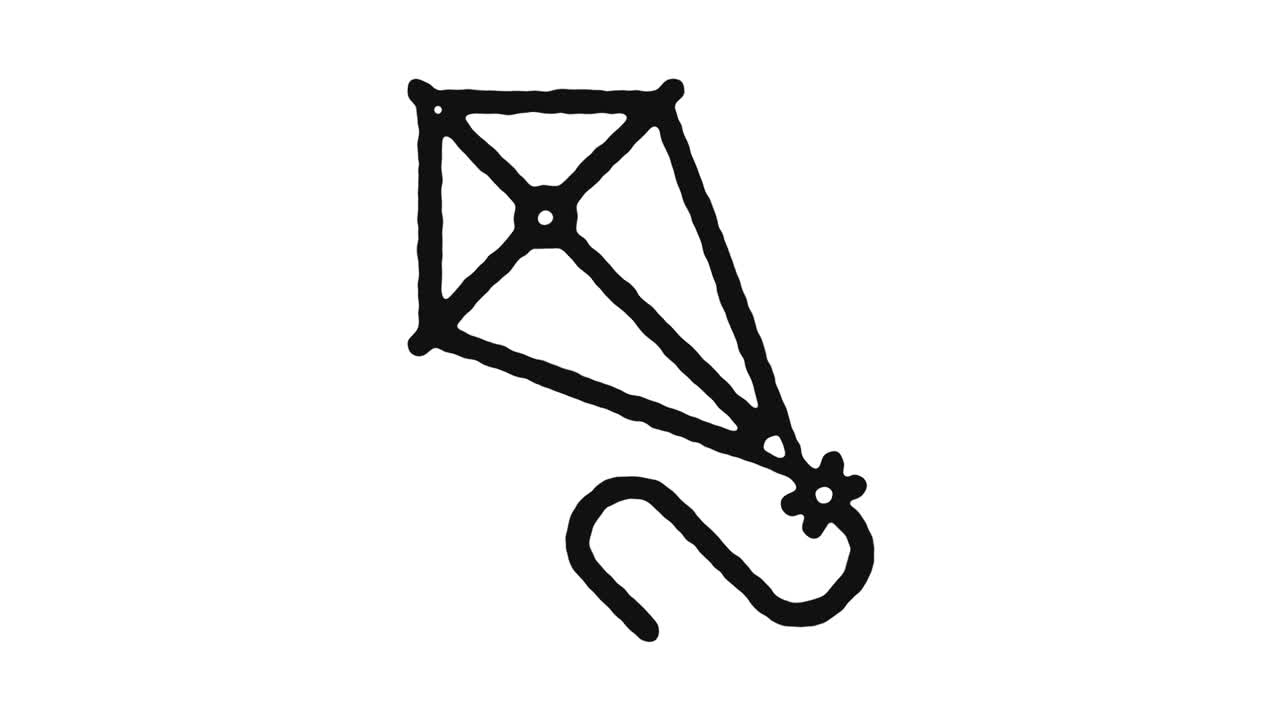 icono de animación de cometa y canal alfa