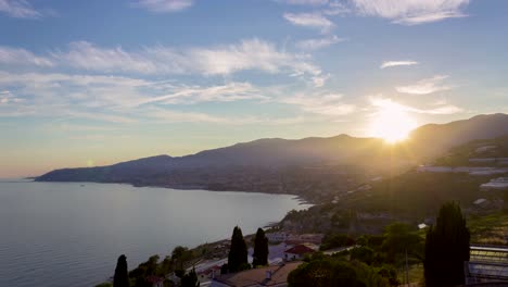 Timelapse-over-city-of-Sanremo