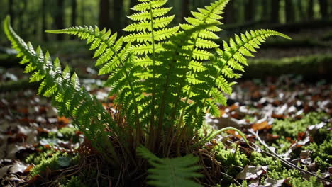 fern in forest