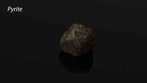 un video de 30 segundos que muestra pirita giratoria.