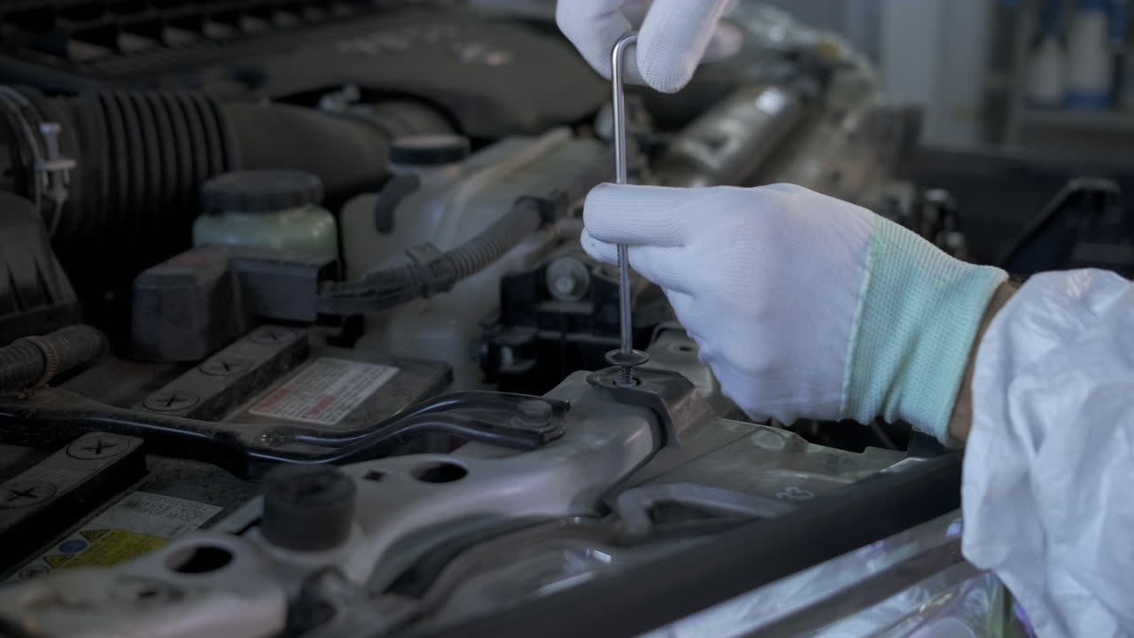 reparación de automóviles en curso