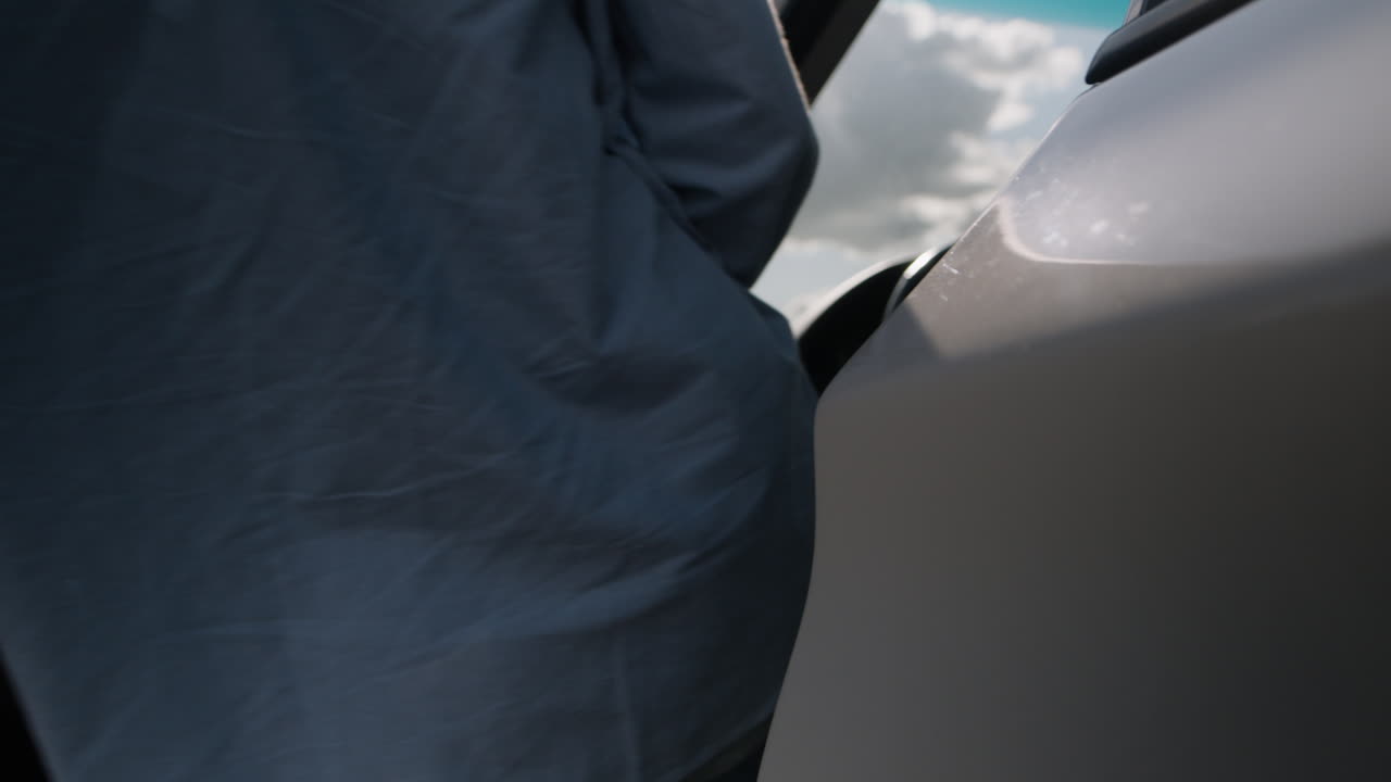 Car Exterior with Open Door