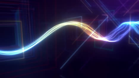 abstract wavy light stream