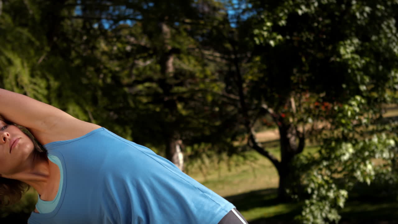 높은 품질의 형식으로 공원에서 은 금발을 맞추십시오