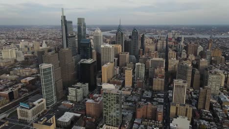 vista aérea del horizonte de filadelfia