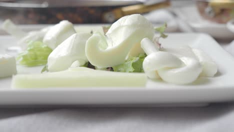 turkish white cheese on a plate