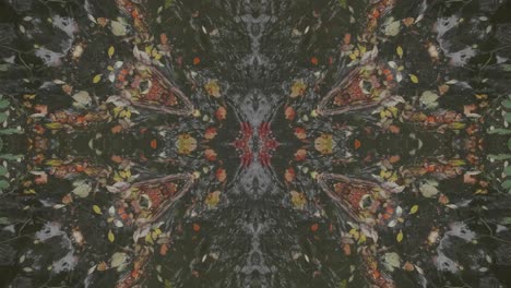 Grünes-Kaleidoskop-Mit-Waldbildern-Aus-Wissahickon-Creek,-Philadelphia,-#54