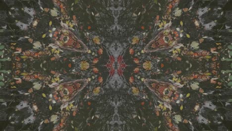 greenery kaleidoscope using forest imagery from wissahickon creek, philadelphia, #54