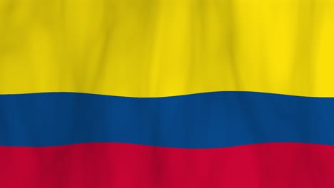 colombian flag waving in the wind