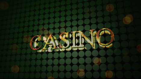 wort casino in dreidimensionaler schriftart