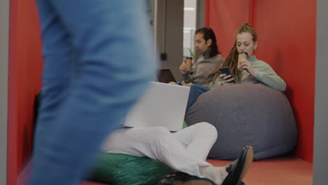 relaxed coworking environment