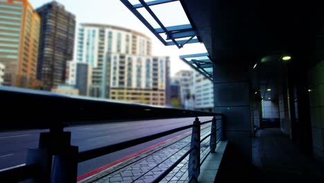 cars moving on street