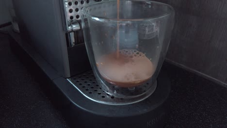 pouring coffee into a glass