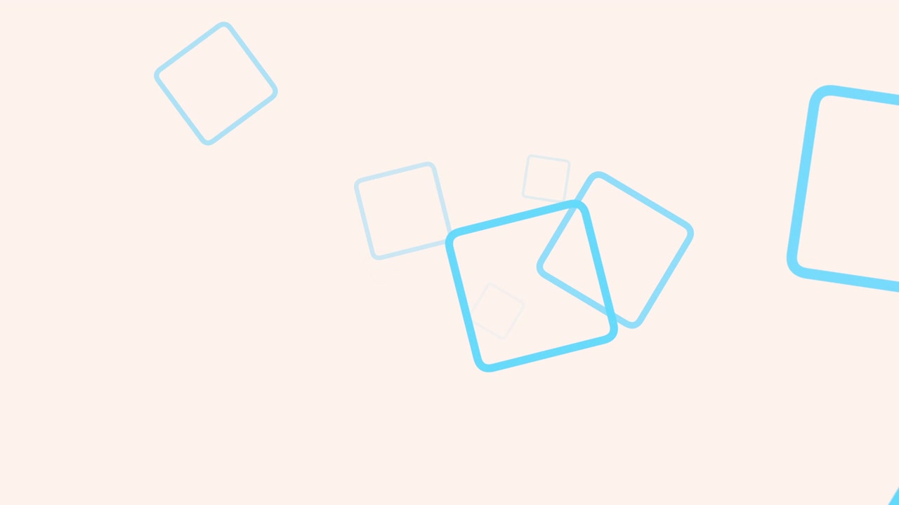 Motion intro geometric blue squares abstract background 2